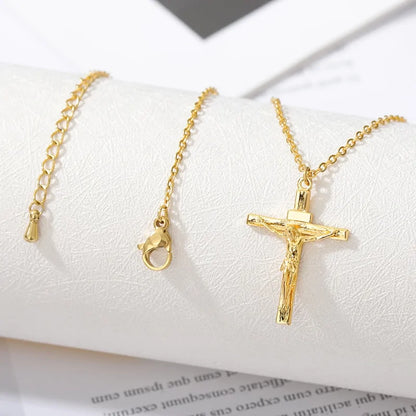 Stainless Cross Pendant Necklace