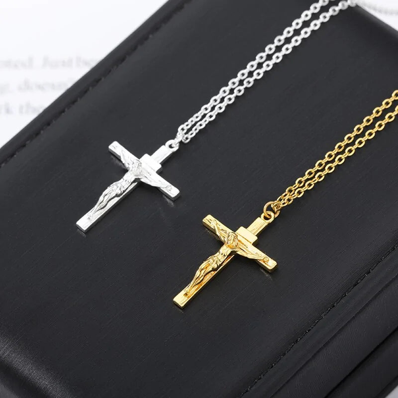 Stainless Cross Pendant Necklace