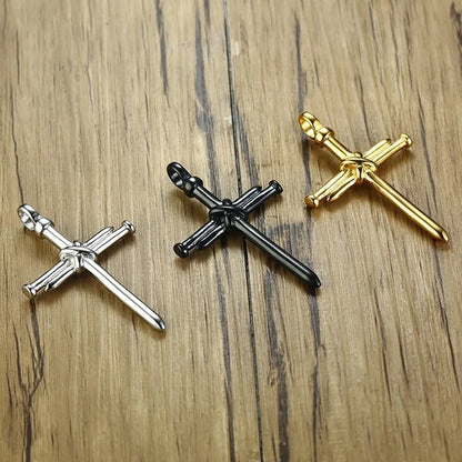 Titanium Steel Cross Necklace