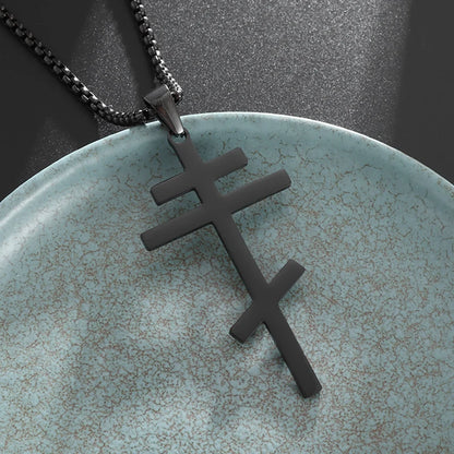 Orthodox Cross Stainless Steel Necklace