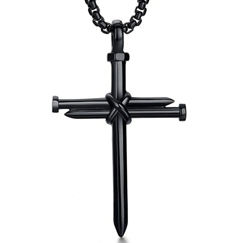 Titanium Steel Cross Necklace