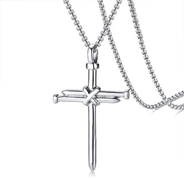 Titanium Steel Cross Necklace